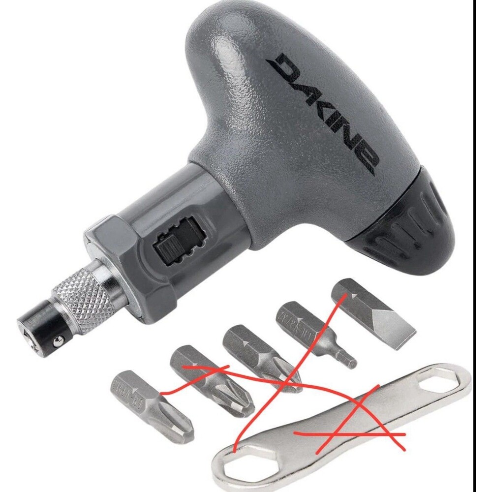 Dakine Torque Driver Castlerock Snowboard Ski Screwdriver MISSING THE TOOLS
